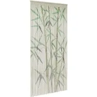vidaXL Insektenschutz-Vorhang Insekten-Türvorhang Bambus Druck 100x200 cm Bambus