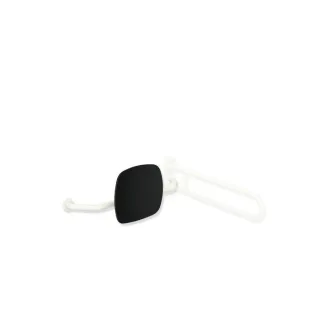 Hewi 801 Rückenstütze 801.51.9273L99 Wandabstand 230mm, rechts, Lehne tiefschwarz, reinweiß