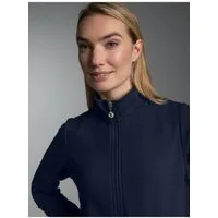 Trigema Sweatjacke TRIGEMA Jacke mit funkelnden Strass-Steinen (1-tlg)