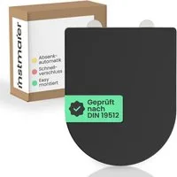 instmaier WC-Sitz instmaier Helma, Toilettendeckel mit Absenkautomatik, Absenkautomatik, zur Reinigung abnehmbar, Duroplast