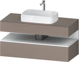 Duravit Qatego Konsolenwaschtischunterbau wandhängend Basalt Matt 1200x550x600 mm - QA4732018430000 QA4732018430000