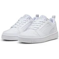 PUMA REBOUND V6 LO JR Sneaker mit Schnürverschluss, dämpfendes Fußbett, aus Synthetik