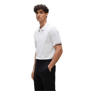 Boss - "Parlay 147" Poloshirt für Herren (Weiß)