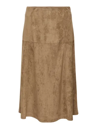 ONLY - ONLLIXA MW LONG FAUX SUEDE SKIRT CC PNT - Gr. - M