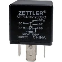 Impulse Innovation Kfz-Relais Relais Mini, 5-polig, Wechsler (CO), 12V, 40/30A, mit Widerstand, (1-St)
