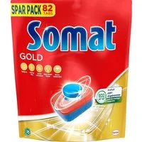 Somat Somat Gold Spülmaschinen Tabs (82 Tabs) Spülmaschinentabs (1-St. Geschirrspül Tabs für strahlend sauberes Geschirr)