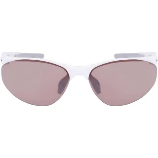 Nike - Swoosh-Sonnenbrille, Kunststoff, Wrap Around (Weiß/Pink)