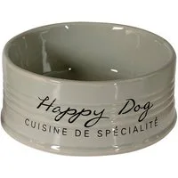 DUVO+ Napf Duvoplus Futternapf Stone Happy Dog - grau Fassungsvermögen