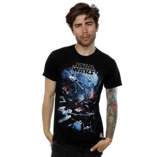 Star Wars - "Universe Battle" T-Shirt für Herren (Schwarz)