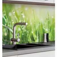 MyMaxxi Küchenrückwand Küchenrückwand selbstklebend Wiese Spritzschutz Folie, (Klebefolie Küchenrückwand aufgerollt B 220 cm x H 60 cm), Green B 220 cm x H 60 cm