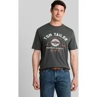 TOM TAILOR T-Shirt T-Shirt (im Einserpack) T-Shirt mit Logo-Print