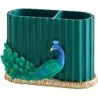 Next Zahnputzbecher Zahnbürstenbehälter, Pfau