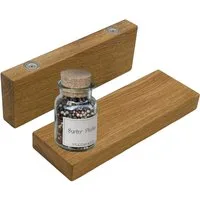wood4hood Gewürzregal MAGNET, Regalboden für magnetfähige Oberflächen, Ideal zur Aufbewahrung von Gewürzen · massive Eiche