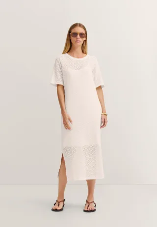 Bugatti Damen Sommerkleid mit Struktur aus Baumwollmix