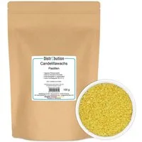 DistrEbution Kosmetik-Set Candelillawachs – Hartes Pflanzenwachs für Kosmetik, vegane Alternative zu Bienenwachs