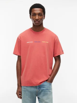 Tommy Jeans (PVH Group) - TJM REG TJ REPEAT SS TEE Anthem Red - Gr. - M