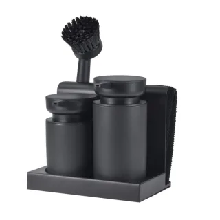 Geschirrspülset 5-teilig Spülbecken Organizer Schwarz | Zone Denmark. Eine clevere Spül-Station für perfekte Hygiene in der modernen Küche.