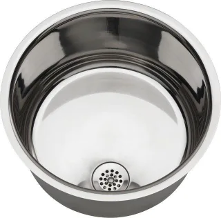 KWC Aquarotter Rundbecken, RONDO, Edelstahl, 340x187 mm, o. Überlauf, hochglanz, 2000100793 2000100793