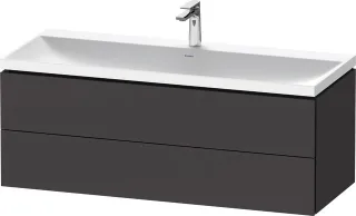 Duravit L-Cube c-shaped Set wandhängend Graphit Supermatt 1200x480x480 mm - LC6953O80800000 LC6953O80800000