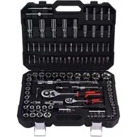 PHiXWELL Werkzeugset PHiXWELL 108-teiliges Knarrenkasten-Set 1/4" & 1/2" Knarrenkasten, (108-tlg)