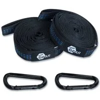 yourGEAR Hängematte Befestigungs-Set Hängematte 350kg Aufhängeset 2x280cm Gurt 2 Karabiner