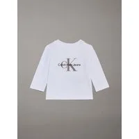Calvin Klein Jeans Langarmshirt MONOGRAM LS T-SHIRT für Babys bis 2 Jahre, mit großem Druck