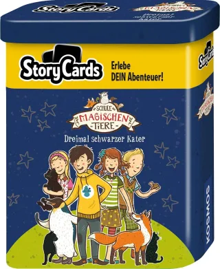Kosmos Story Cards 680824 - Die Schule der magischen Tiere: Dreimal schwarzer Kater