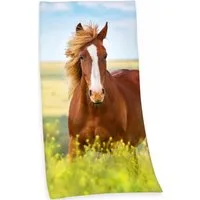 Herding Young Collection Badetuch Pferd, Frotteevelours (1-St), 75x150 cm, hochwertig bedruckt, mit Pferdemotiv