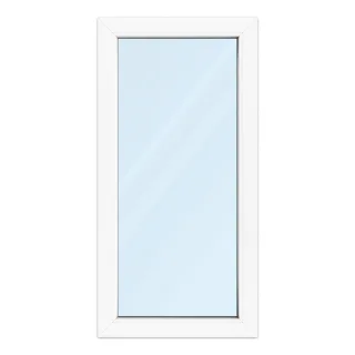 Fenster 60x120 cm, Kunststoff Profil aluplast IDEAL® 4000, Weiß, 600x1200 mm, einteilig festverglast, 2-fach Verglasung, individuell konfigurieren