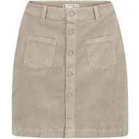 Eight2Nine Minirock Damen Mini Cordrock aufgesetzte Taschen und Kopfle