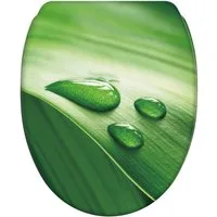 Sanilo WC-Sitz Green Leaf mit Absenkautomatik & Quick Release, Premium Toilettendeckel, abnehmbar, leichte Montage von oben