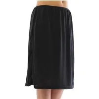 YESET Unterrock Maxi Unterrock Gummibund Falten Rock Skirt Maxirock Schwarz S/M Falten
