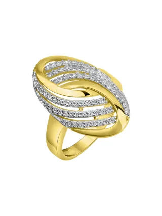 Fascination by Ellen K. Ring 585/- Gelbgold bicolor Zirkonia