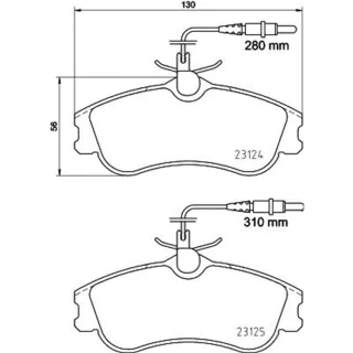 Hella Bremsbel?ge vorne Citroen Berlingo Xsara Peugeot 306 Partner