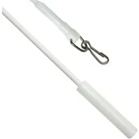 GARDINIA Schleuderstab Kunststoff mit Metallhaken, Vorhangschiene, (Set, 2-St), Serie Flächenvorhang-Technik Atlanta 3-läufig
