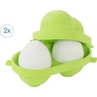 Ruco Lunchbox Eierbox, 2er Set, Kunststoff, (2-tlg), Transportbox, Eierkorb, Made in Germany