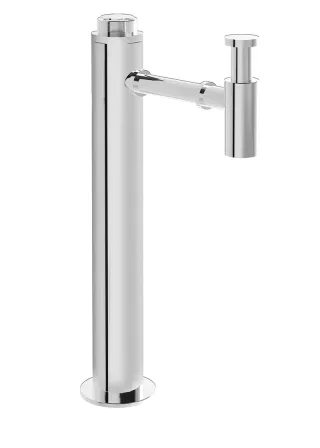 VitrA Zubehör Design Zu- und Ablaufsystemsäule groß Bodenmontage G 1 1/4" Chrom,A45161 A45161