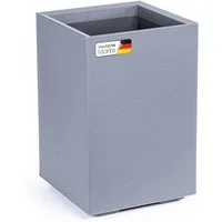 KONZEPT Pflanzkübel Großer auf Rollen, für außen, in Beton-Optik, mobil, recyceltem Material, ideal für Garten, Terrasse und Balkon