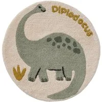 vertbaudet Kinderteppich Runder Kinderzimmer Teppich MINISAURUS