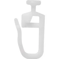 Clever-Kauf-24 Gardinengleiter Flachkopf-Gleiter, rund (Durchmesser Kopf 7mm), (50-St)