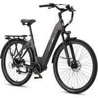 TTGO E-Bike Cityrad 28 Zoll, 75Nm Mittelmotor, Lockout-Federgabel, C7 SE, Pedelec, 9 Gang Shimano, Kettenschaltung, Mittelmotor, 648 Wh, 140km Reichweite, Drehmomentsensor, hydraulische Bremsen