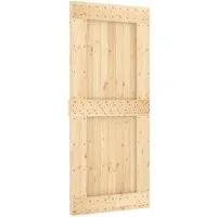 vidaXL Schiebetür Tür NARVIK Natur 90 x 210 cm Massivkiefer (1-St)