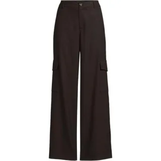 Cargohose aus weichem Twill für Damen, Damen, size: regular, Braun, Viskose/Polyester-Mischung, by Lands' End