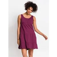 bonprix Jerseykleid für entspannte Sommertage, aus Baumwolle, lockere A-Linie, knielang