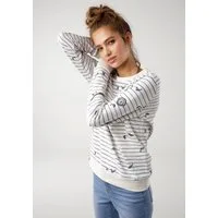 KangaROOS Sweatshirt Langarm, figurumspielender Schnitt, Rundhalsausschnitt