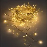 Spetebo Lichterkette Silver Wire CLUSTER Lights - 240 LED, 240-flammig