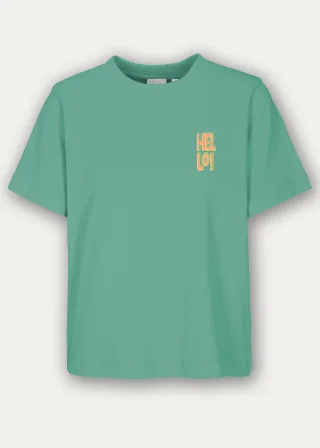 THE FASHION PEOPLE - T-Shirt `Happy` green glow print - Gr. - S
