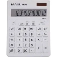 MAUL Taschenrechner MAUL Tischrechner MXL 12 Solar Batterie 1-zeilig, 12 Ziffern weiß