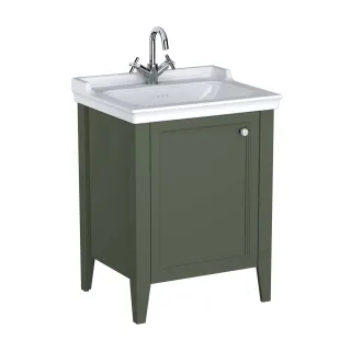 VitrA Valarte Set 65 cm Möbelwaschtisch + Waschtischunterschrank 1 Tür Türanschlag links,65803 65803