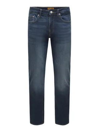 only & sons - Regular Fit Jeans blau - Gr. - 32